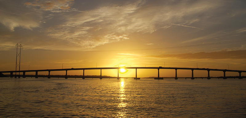 Sunset at Marco Island Bridge